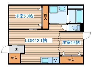 コートハウス錦町の物件間取画像